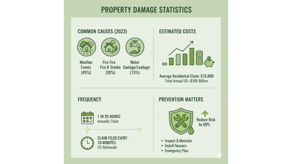 Guest verification statistics showing property damage costs from unauthorized parties and suspicious guests in vacation rentals