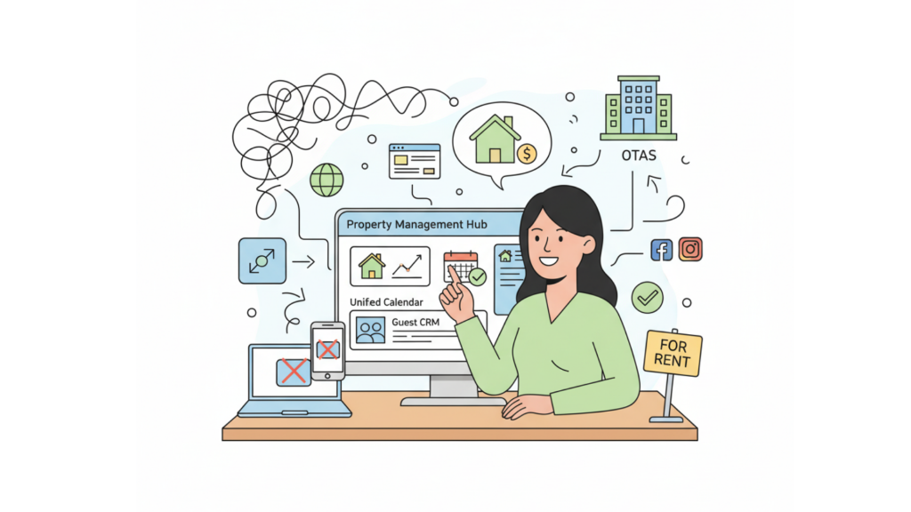 Host using property management tools to reduce platform dependency