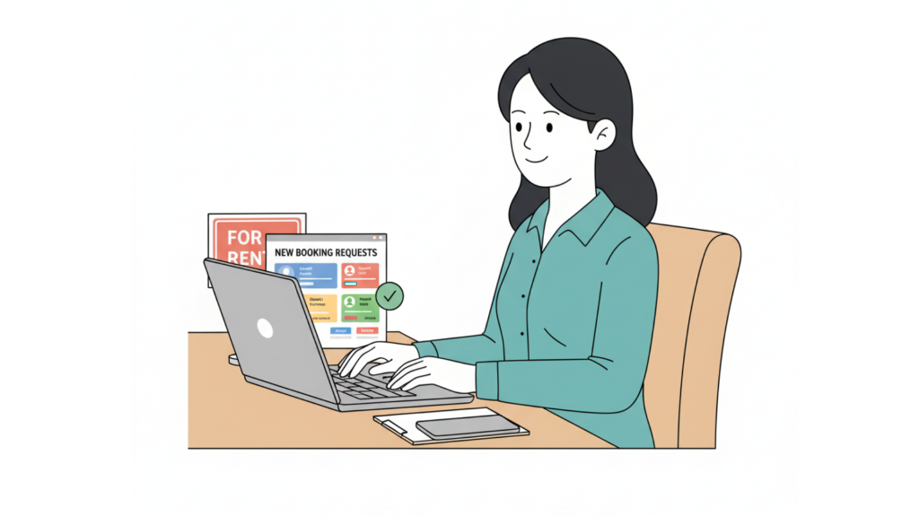 Property manager screening vacation rental guest bookings professionally