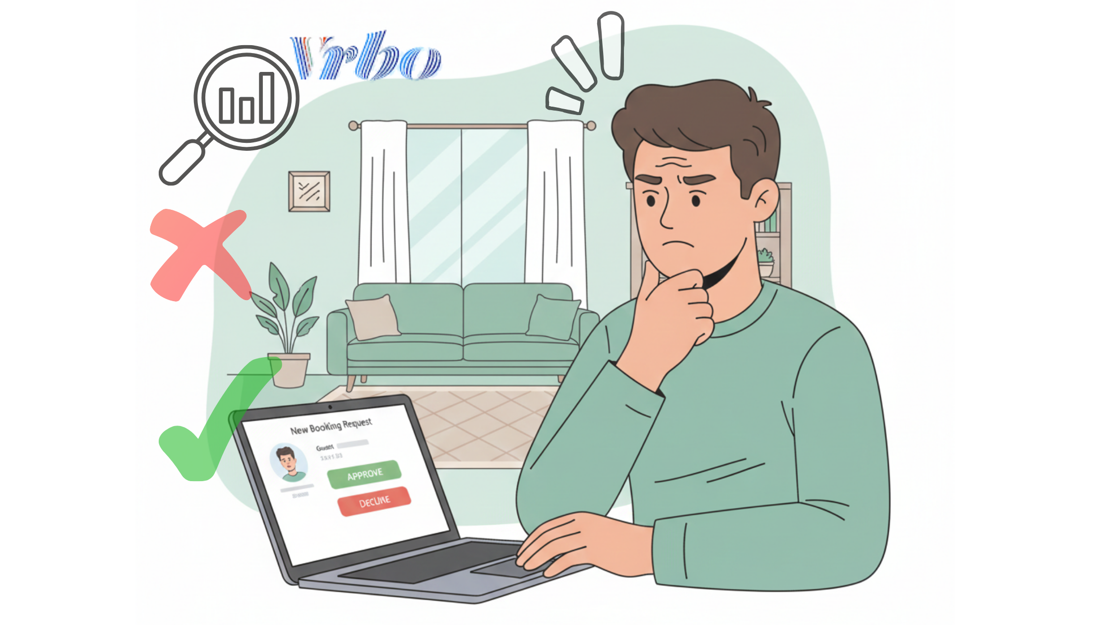 Vrbo rules for hosts deciding whether to accept or decline a booking request