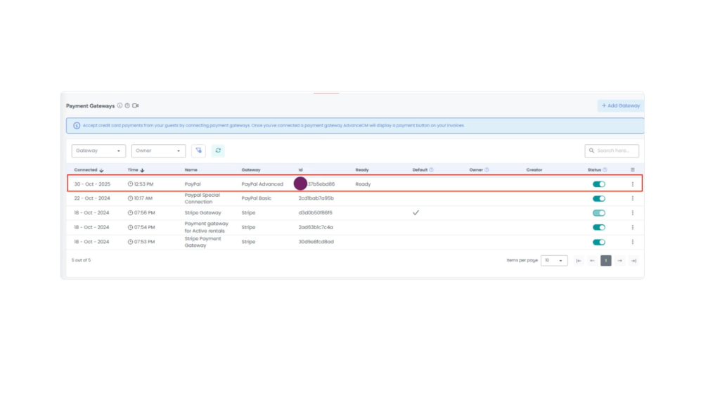 PayPal integration on AdvanceCM graphic showing the AdvanceCM logo linked to PayPal for faster online payments.